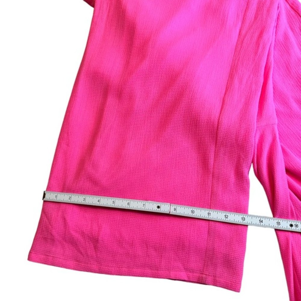 Betsey Johnson Pink Off-Shoulder Ruffle Jumpsuit - Picture 9 of 14